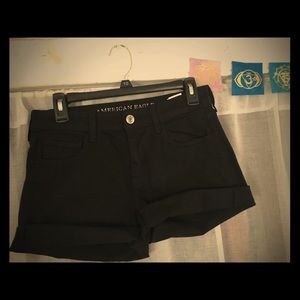 Black high waisted shorts American Eagle s:8